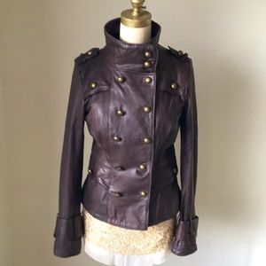 Blanc noir leather jacket